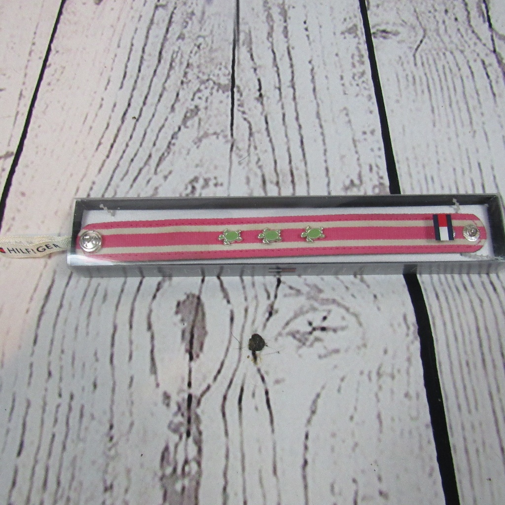 Nwt Tommy Hilfiger PinkWhite Turtles Bracelet 19$